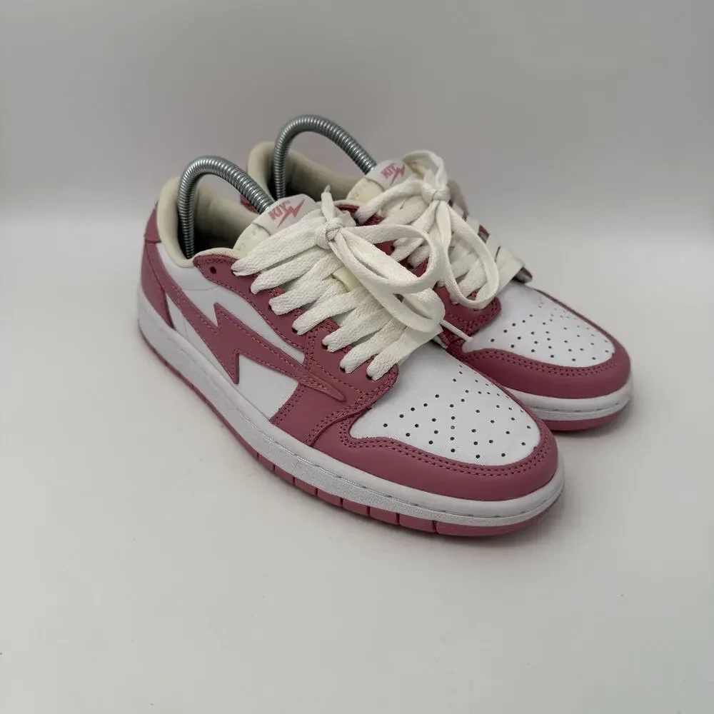 Reves Sport Sneakers AJ1 Women’s 8 Paris Air KIY '85 Low Pink Rose Mens 6.5 EUC